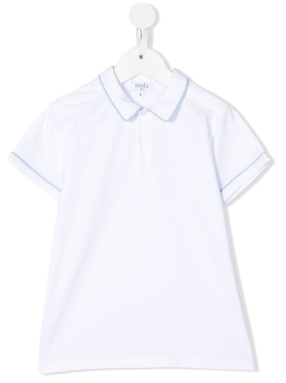 Siola short-sleeved polo shirt - White von Siola