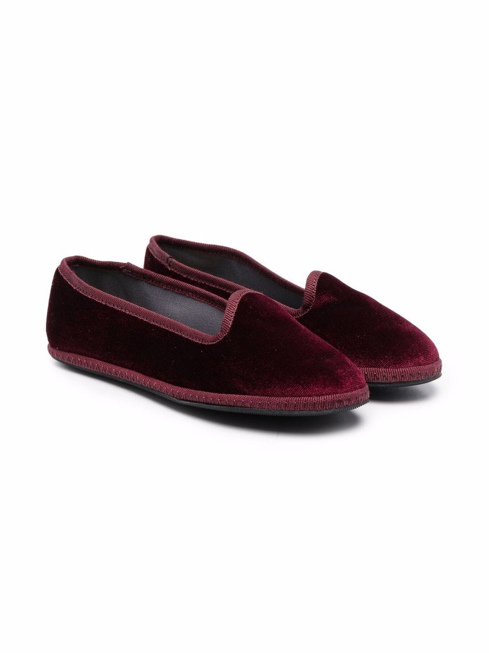 Siola slip-on velvet loafers - Red von Siola