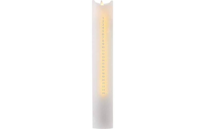 Sirius Adventskerze »LED-Kerzen Advent Calendar silberfarben« von Sirius