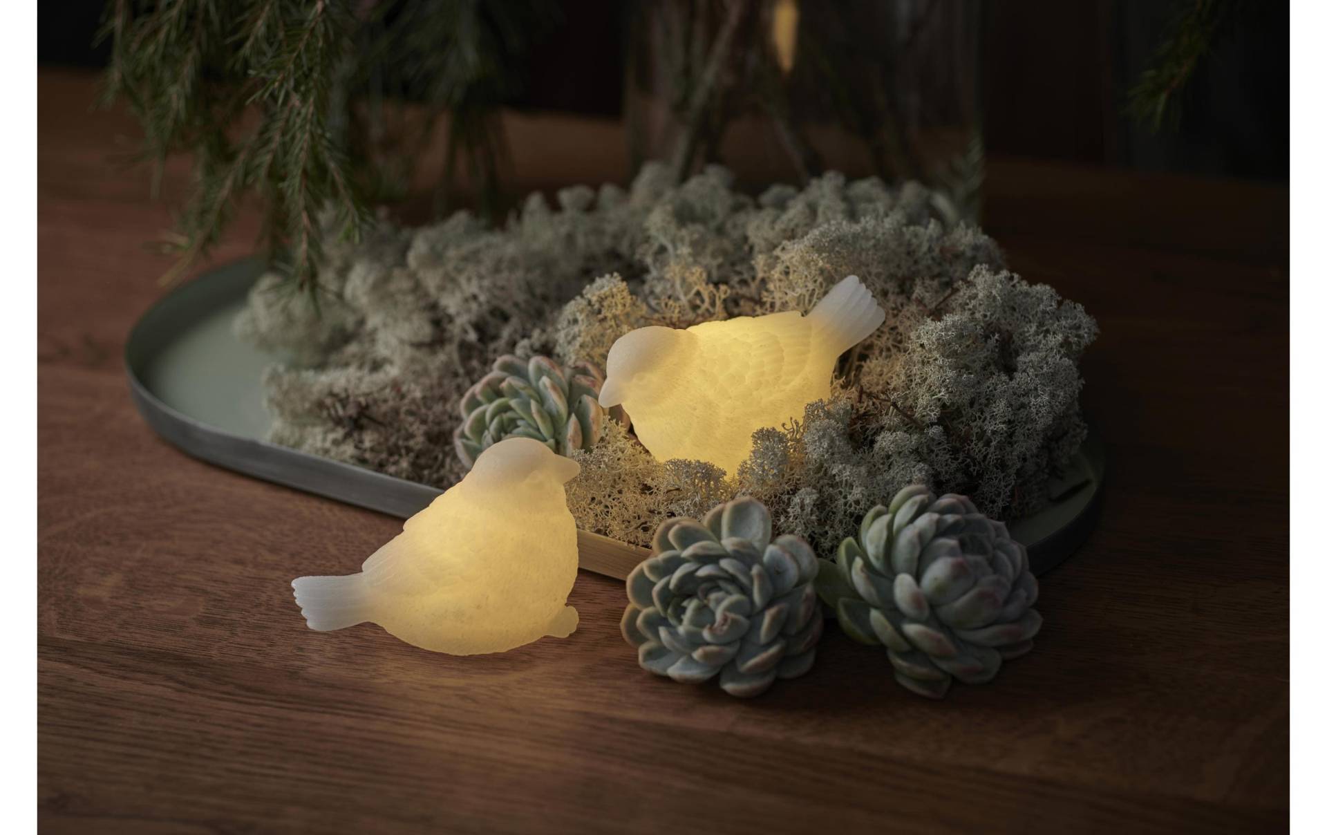 Sirius LED Dekofigur »LED Wachs Vogel Erica, 2er Set« Sirius LED Dekofigur »LED Wachs Vogel Erica, 2er Set« von Sirius