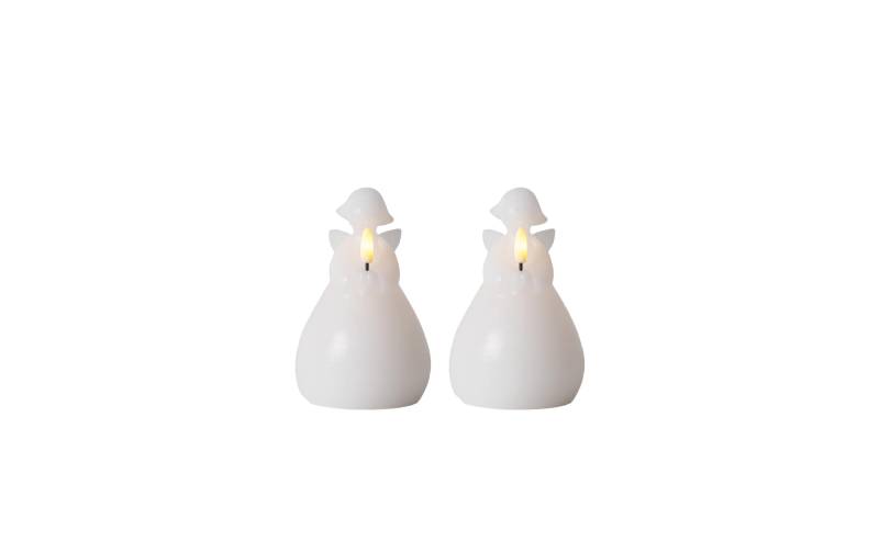 Sirius LED-Kerze »LED Engel Lucia, 2er Set,Wachs,Weiss« von Sirius