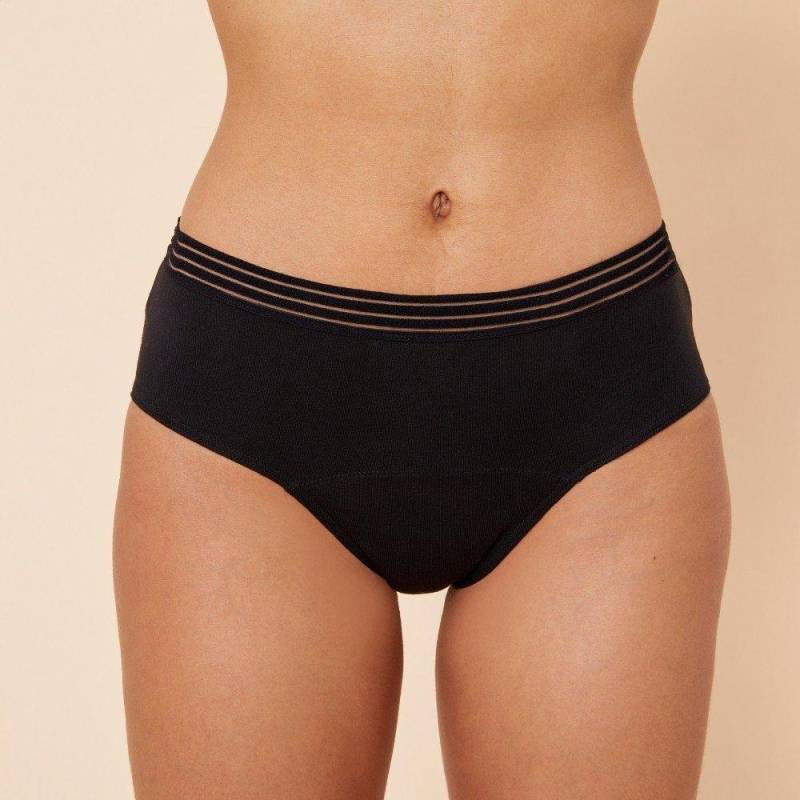 Menstruations-slip Shorty Zoé Medium Damen Schwarz Bedruckt S von Sisters Republic