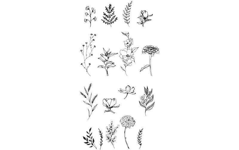 Sizzix Kreativset »Schablone Garten-Botanik 17er-Pack« von Sizzix