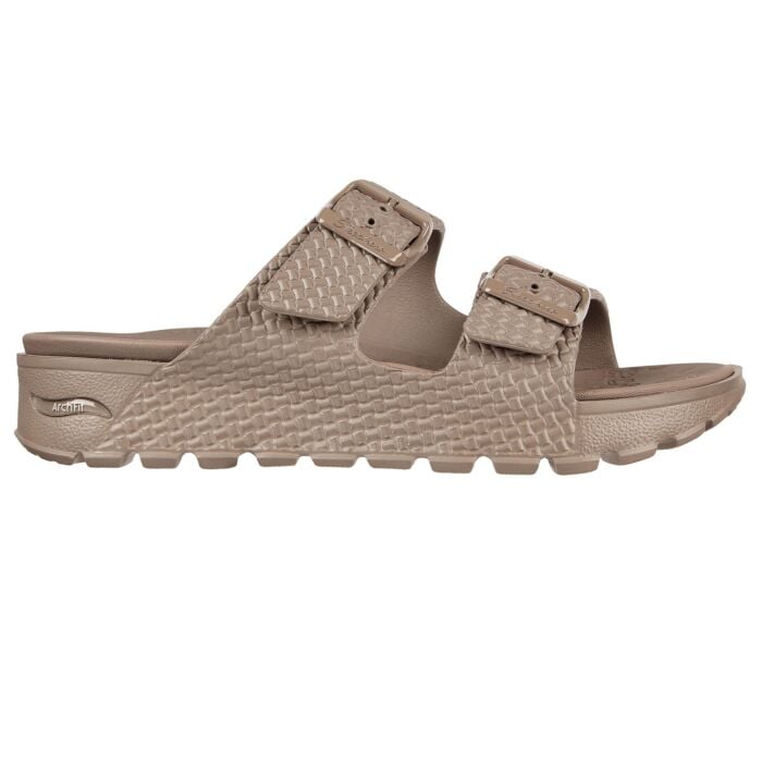 Pantolette von Skechers für Damen taupe, 35 von Skechers