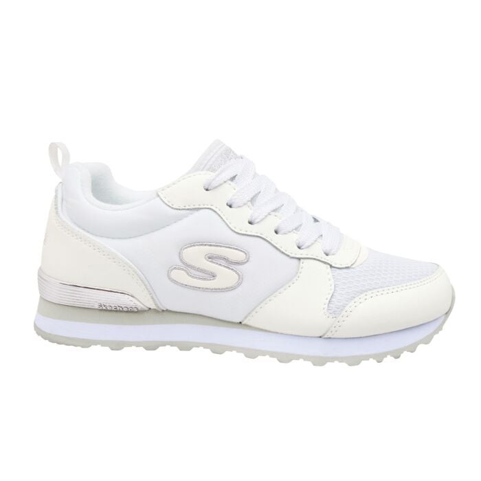 Retro-Jogging-Schnürschuh von Skechers für Damen weiss, 35 von Tamaris