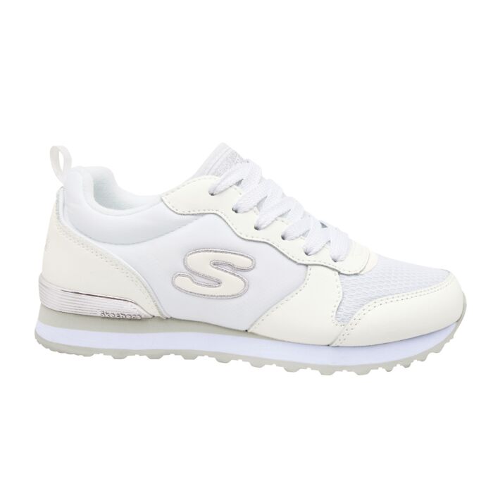 Retro-Jogging-Schnürschuh von Skechers für Damen weiss, 36 von Tamaris