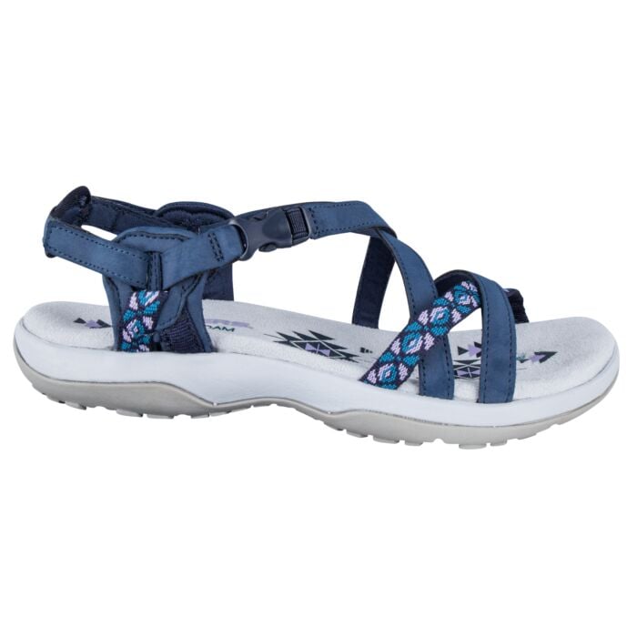 Skechers Leder-Sandale Damen marine, 36 von Skechers