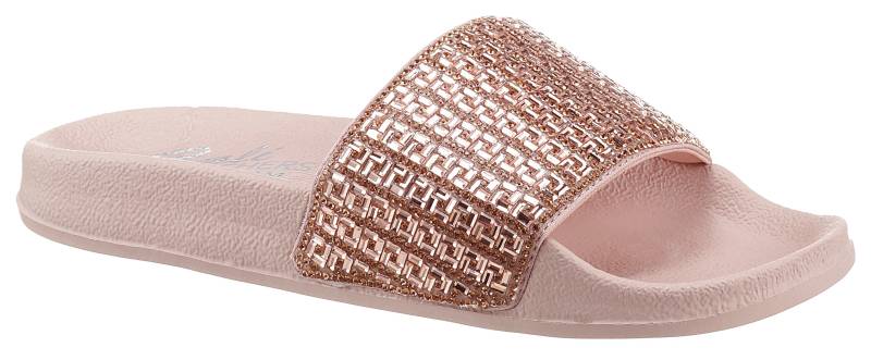 Skechers Pantolette »POP UPS NEW SPARK«, Sommerschuh, Schlappen mit funkelnder Bandage von Skechers