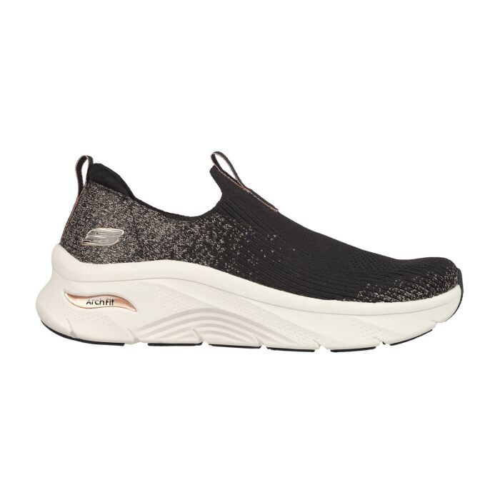Skechers Schlupfschuh für Damen aus Strick Stretch Fit schwarz von Skechers