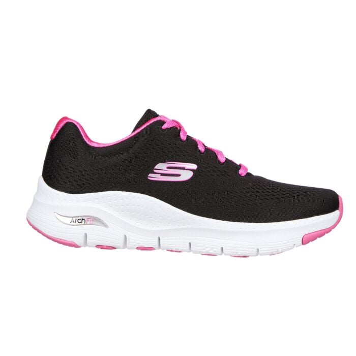 Skechers Schnürschuh Arch Fit für Damen schwarz-pink, 35 von Skechers