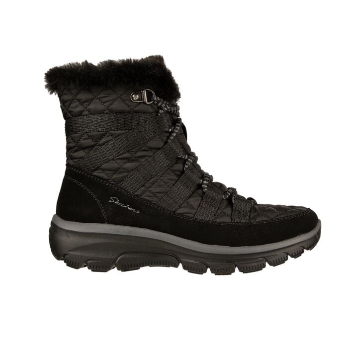 Skechers Schnürstiefel für Damen aus Softmaterial schwarz, 35 von Skechers