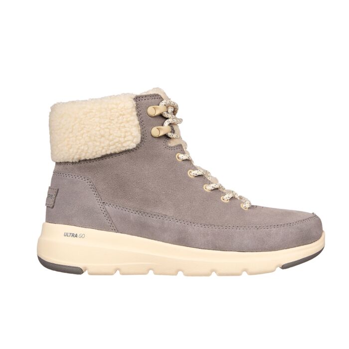 Skechers Schnürstiefelette aus Veloursleder grau, 40 von Skechers