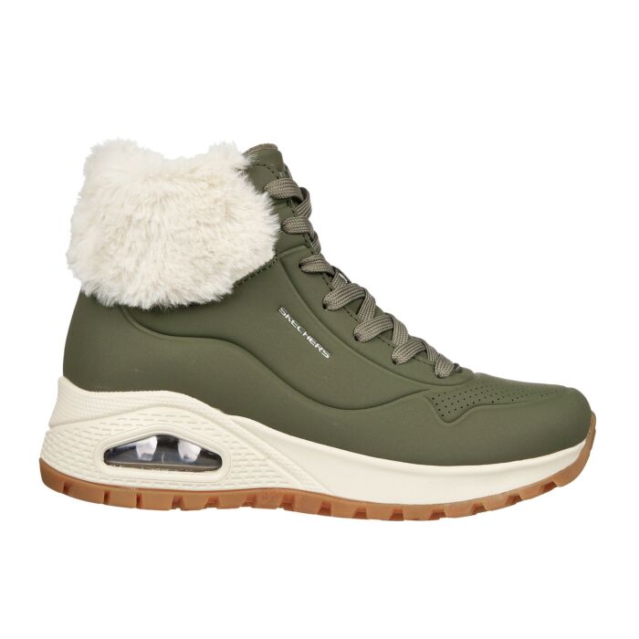 Skecher Street Uno - Stand on Air Schnürstiefel für Damen olive, 35 von Skechers