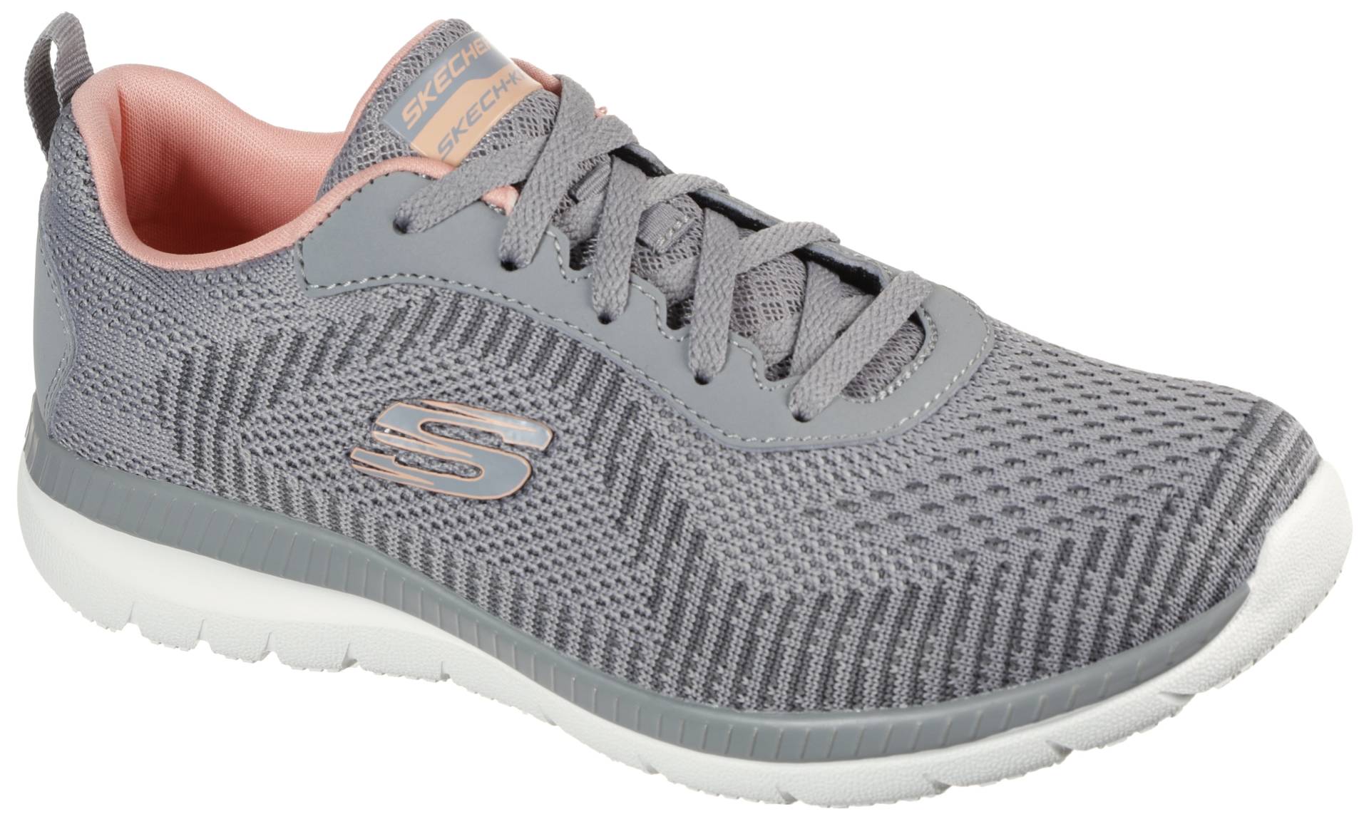 Skechers Sneaker »BOUNTIFUL-PURIST«, in Strick-Optik, Freizeitschuh, Halbschuh, Schnürschuh von Skechers