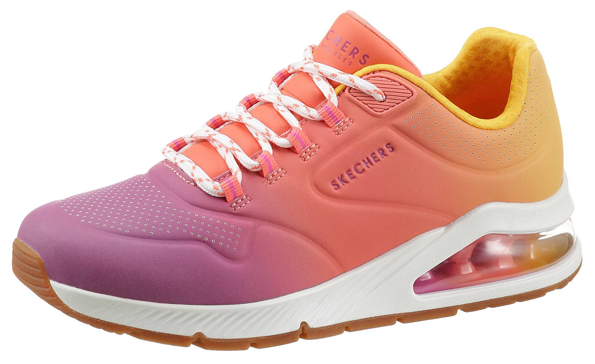 Skechers Sneaker »UNO 2 OMBRE AWAY«, in leuchtender Farbkombi, Freizeitschuh, Halbschuh, Schnürschuh von Skechers