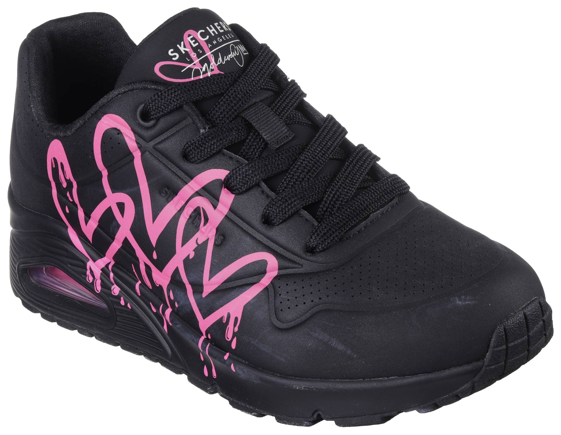 Skechers Sneaker »UNO DRIPPING IN LOVE«, mit Herzen-Graffity-Print, Freizeitschuh, Halbschuh, Schnürschuh von Skechers