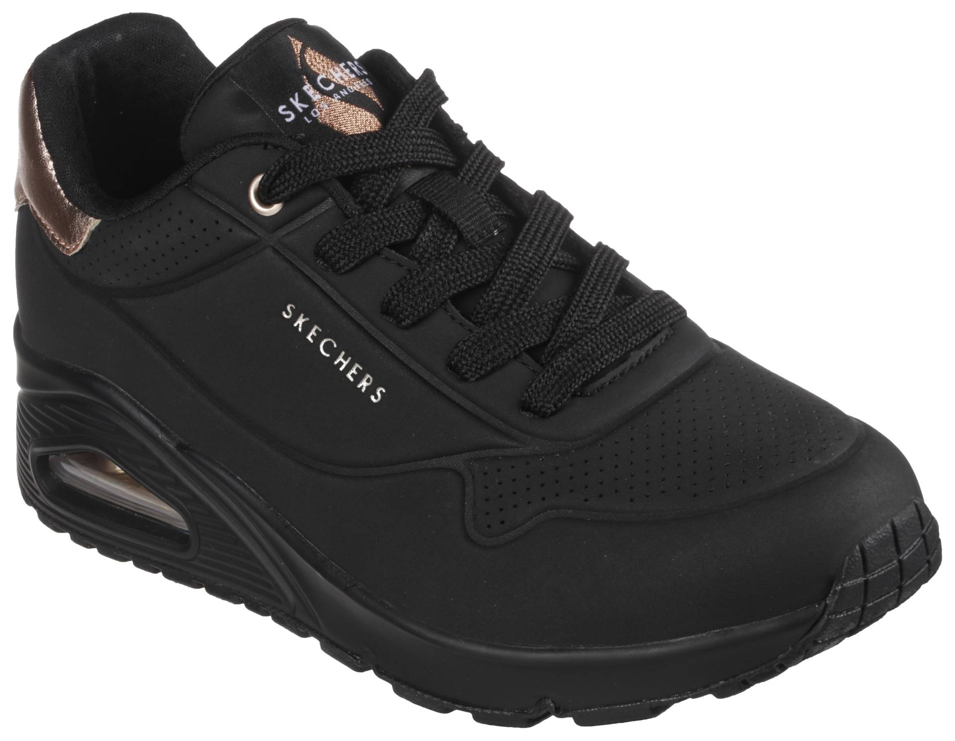 Skechers Sneaker »UNO GOLDEN AIR«, Freizeitschuh, Halbschuh, Schnürschuh mit Metallic-Einsatz von Skechers