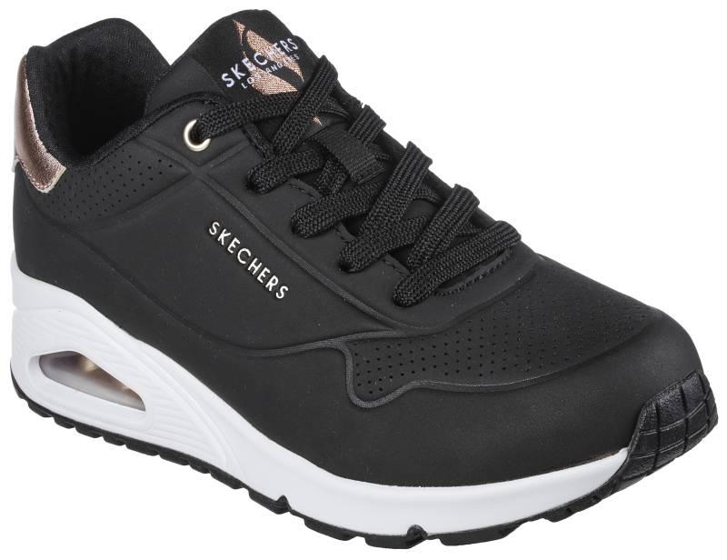 Skechers Sneaker »UNO GOLDEN AIR«, Freizeitschuh, Halbschuh, Schnürschuh mit Metallic-Einsatz von Skechers