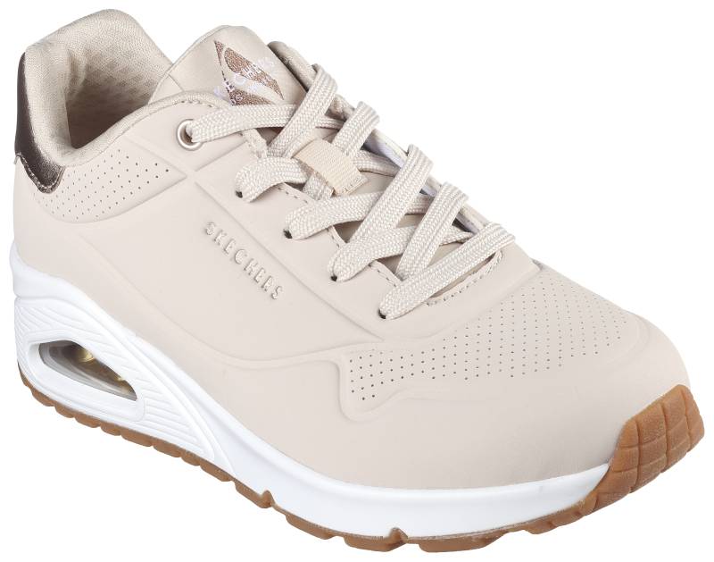 Skechers Sneaker »UNO GOLDEN AIR«, Freizeitschuh, Halbschuh, Schnürschuh mit Metallic-Einsatz von Skechers