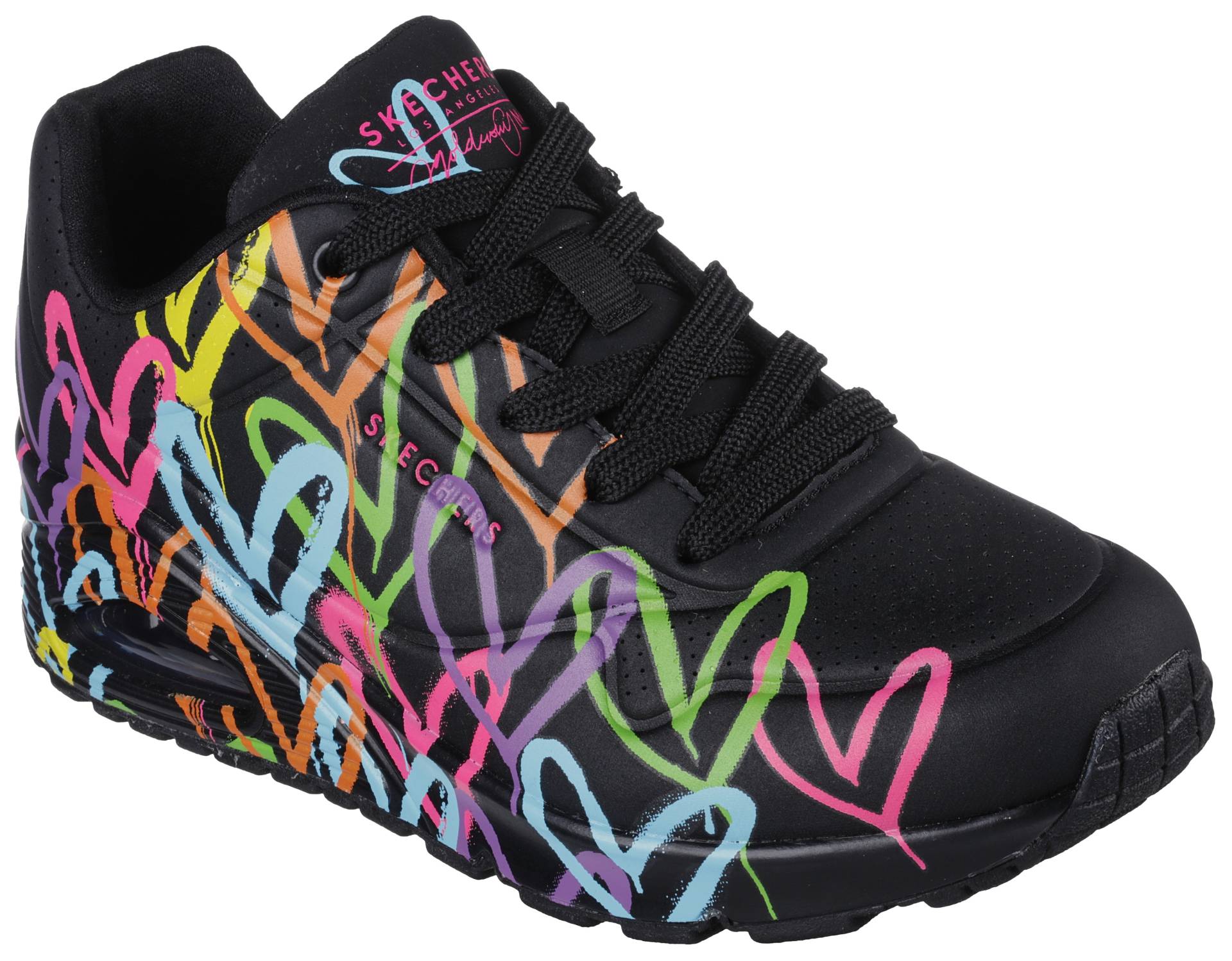 Skechers Sneaker »UNO - HIGHLIGHT LOVE«, mit Herzchen-Print, Freizeitschuh, Halbschuh, Schnürschuh von Skechers