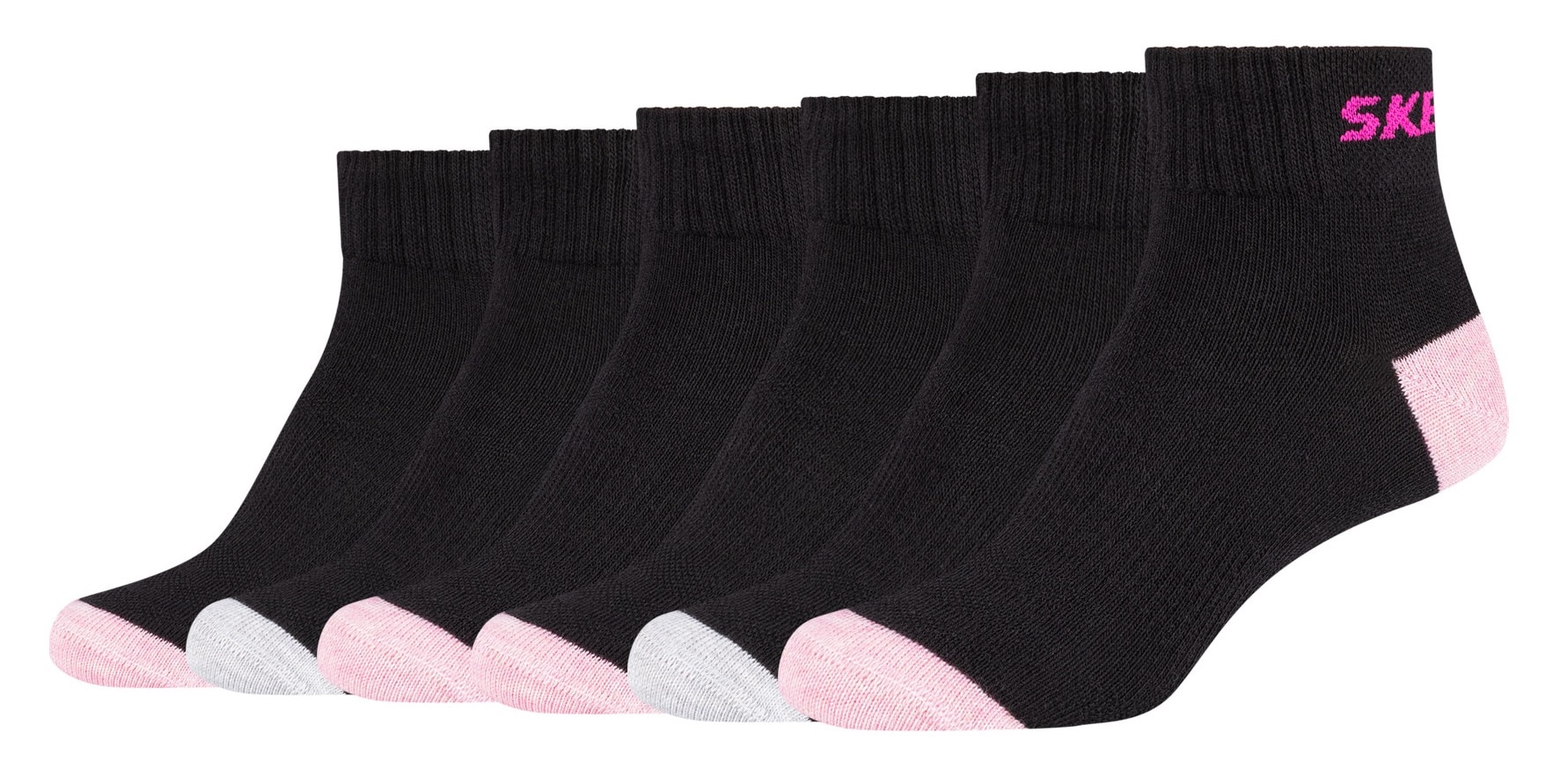 Skechers Socken, (6 Paar), (6 Paar) mit Mesh-Ventilation System von Skechers