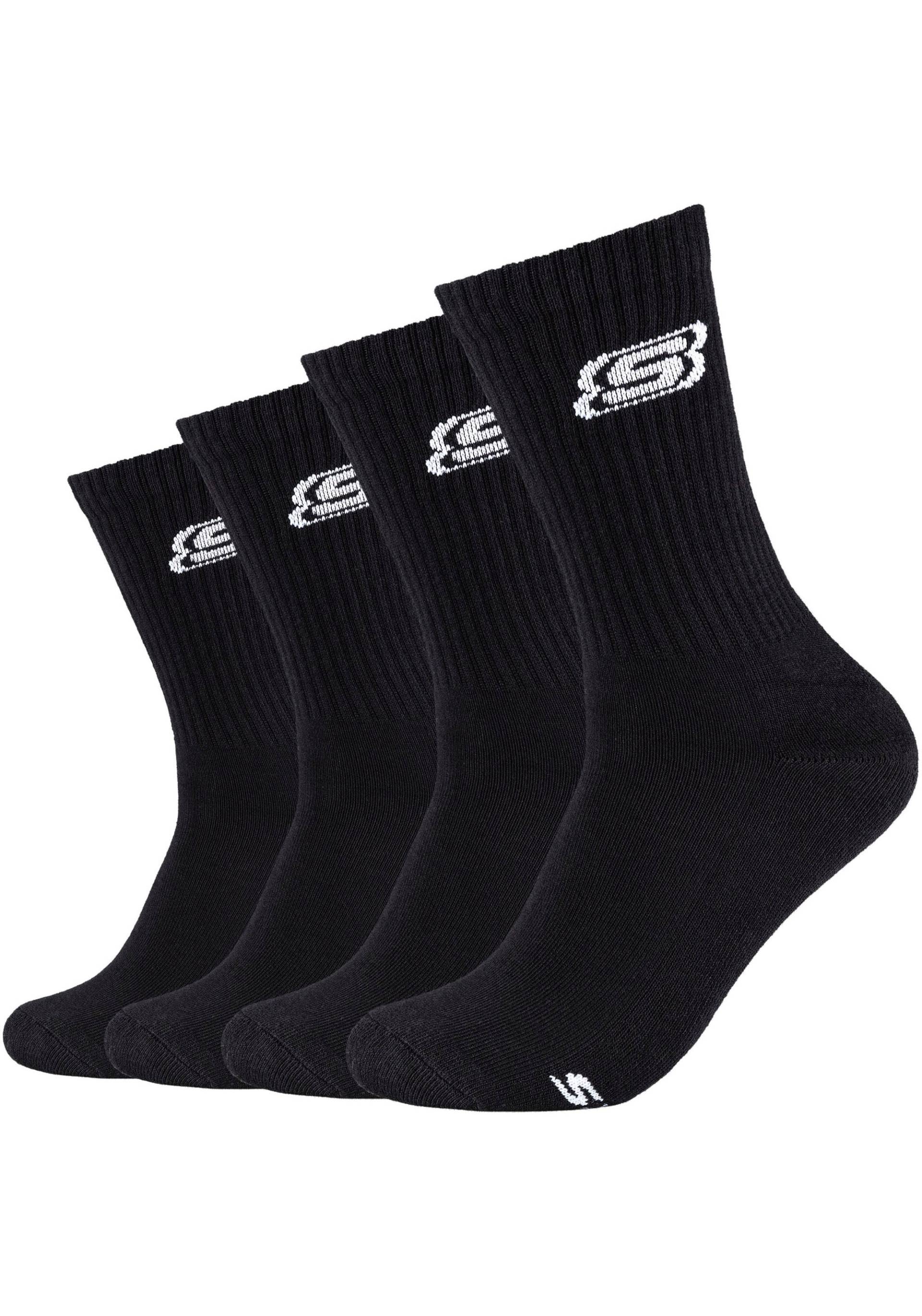 Skechers Socken, (Packung, 4 Paar), Verstärkte Ferse & Spitze für lange Haltbarkeit von Skechers