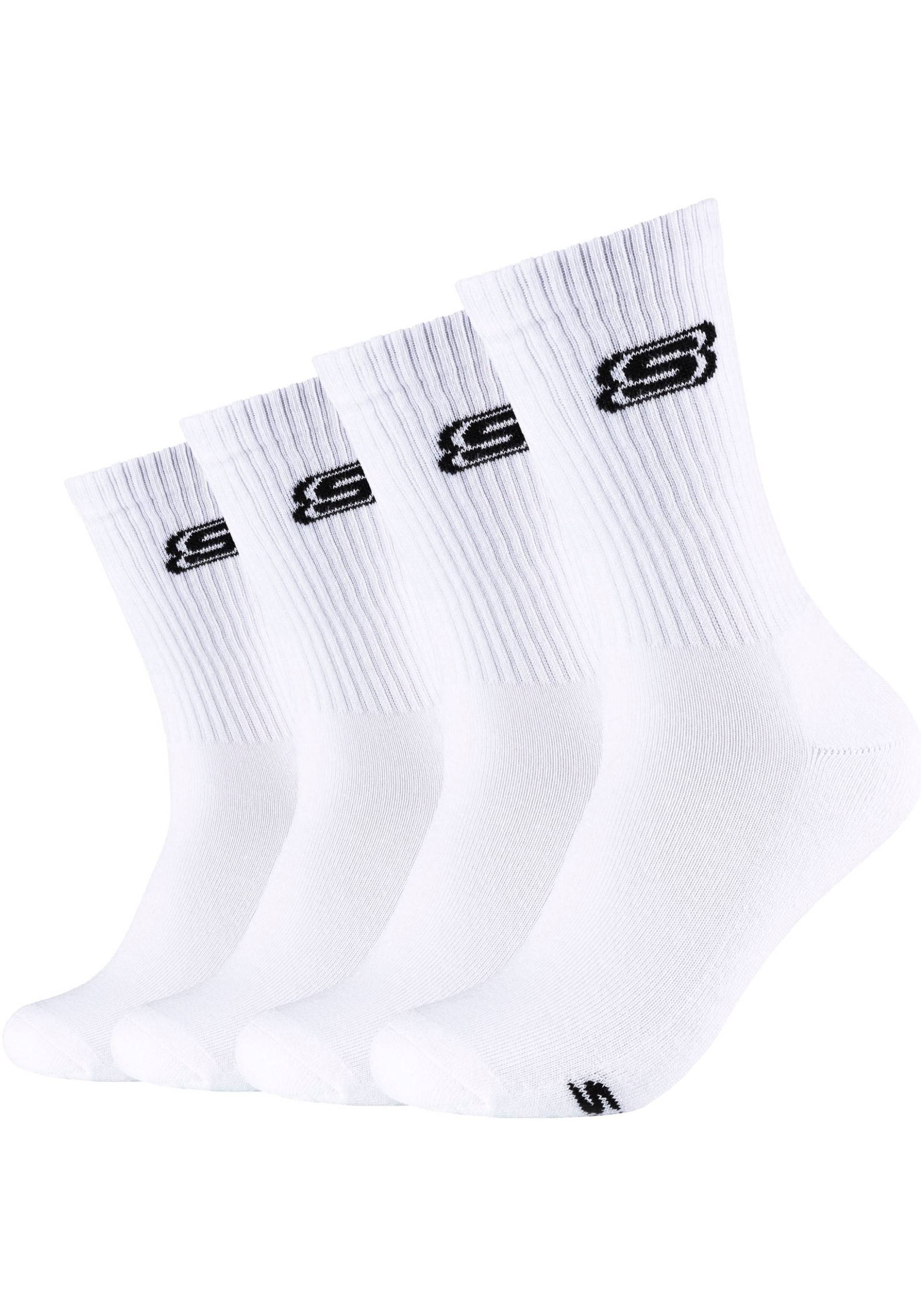 Skechers Socken, (Packung, 4 Paar), Verstärkte Ferse & Spitze für lange Haltbarkeit von Skechers