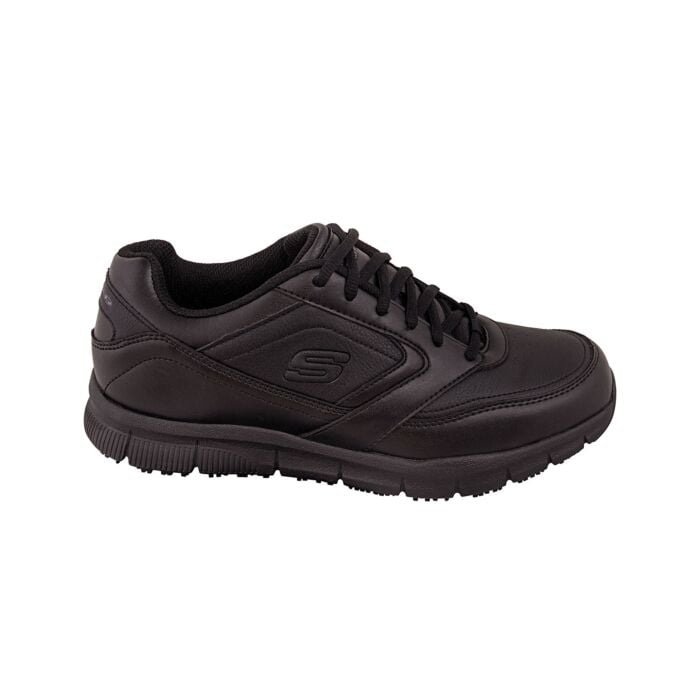 Skechers Work Herren-Schnürschuh Anti-Rutsch, schwarz, 46 von Skechers