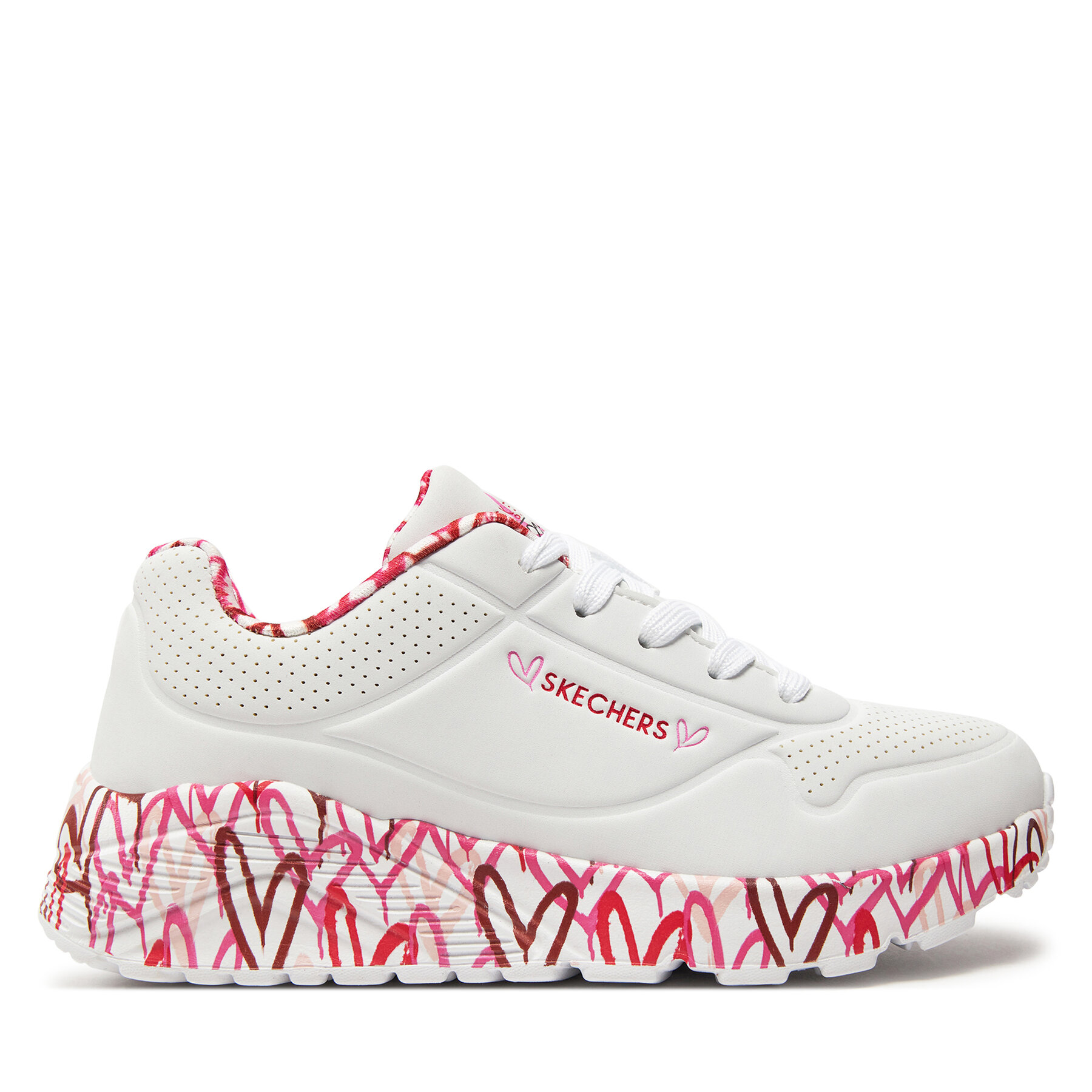 Sneakers Skechers Uno Lite Lovely Luv 314976L/WRPK White/Red/Pink von Skechers