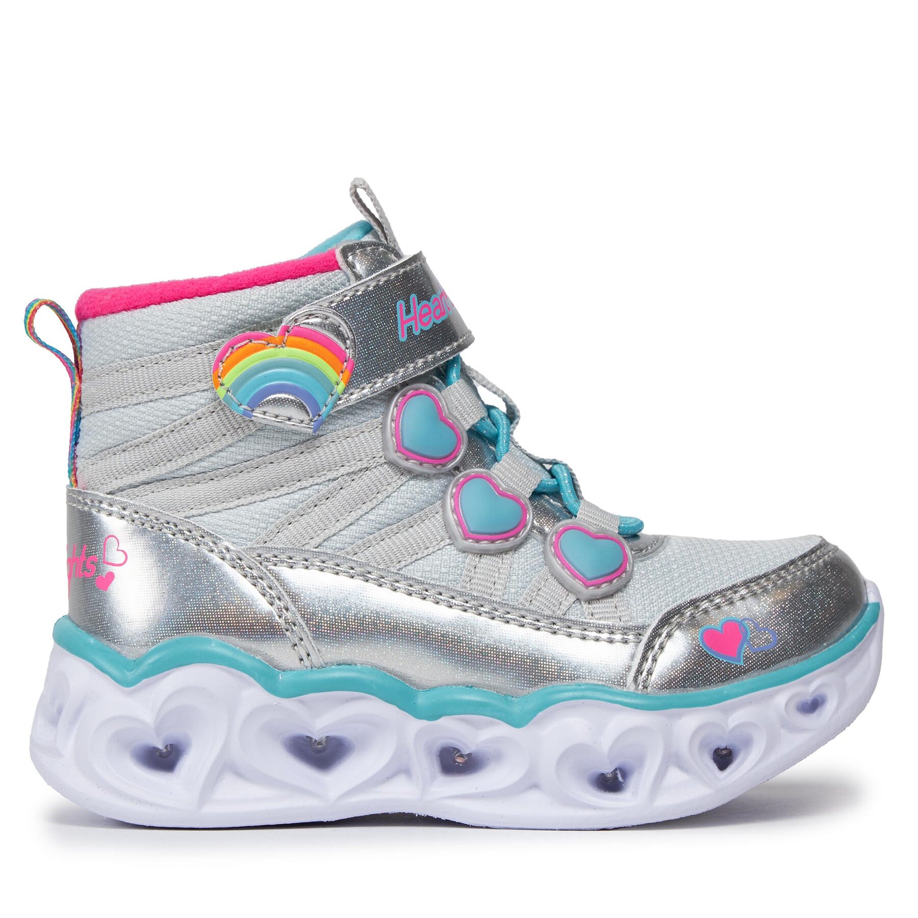 Stiefel Skechers Heart Lights Sweet Styling 302668N/SMLT Silver von Skechers