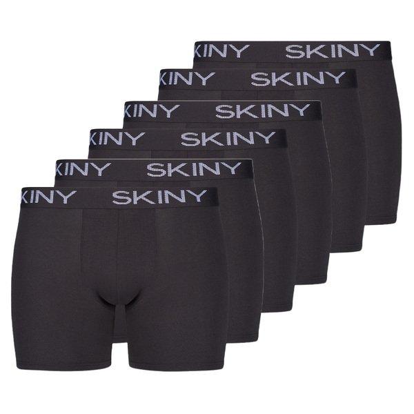 6er Pack Cotton - Long Short Pant Herren Schwarz XL von Skiny