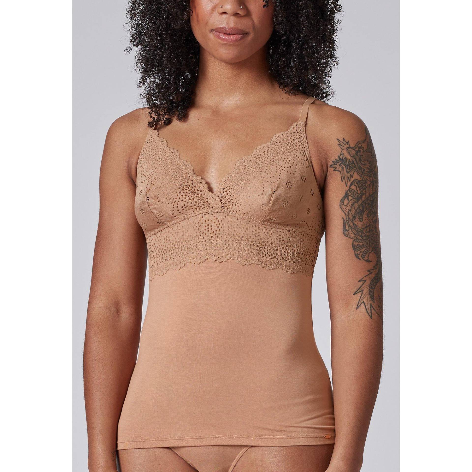 Top Mit Spaghettiträgern Damen Bronze 38 von Skiny