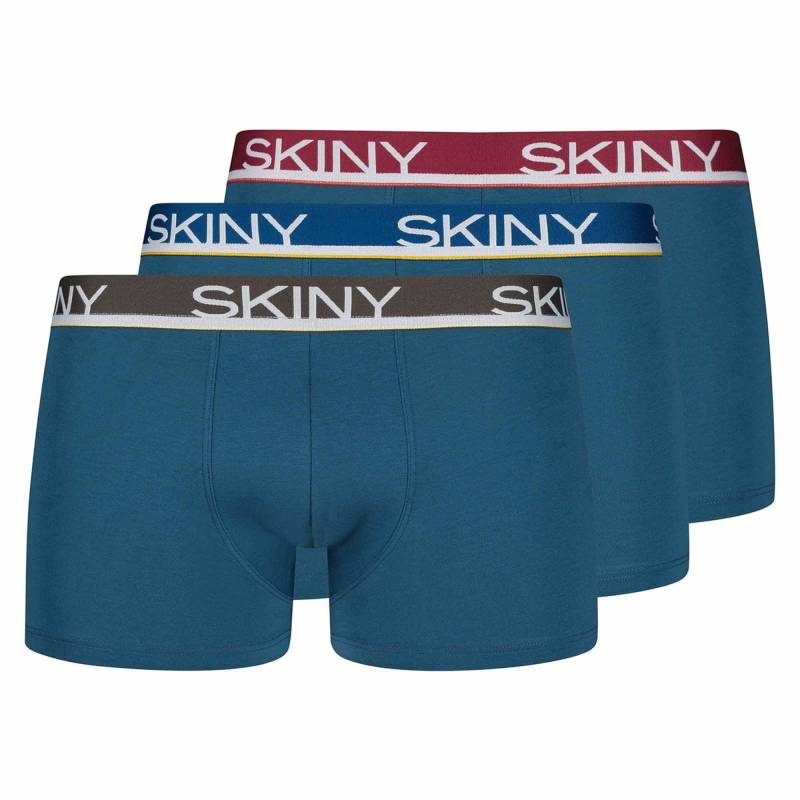 Boxershort Figurbetont-every Day In Cotton Multipack Herren Blau XXL von Skiny