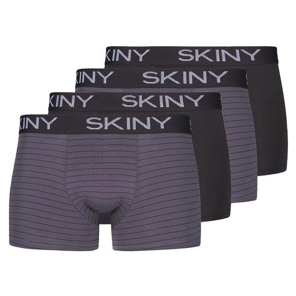 4er Pack Cotton - Retro Short Pant Herren Gewittergrau S von Skiny