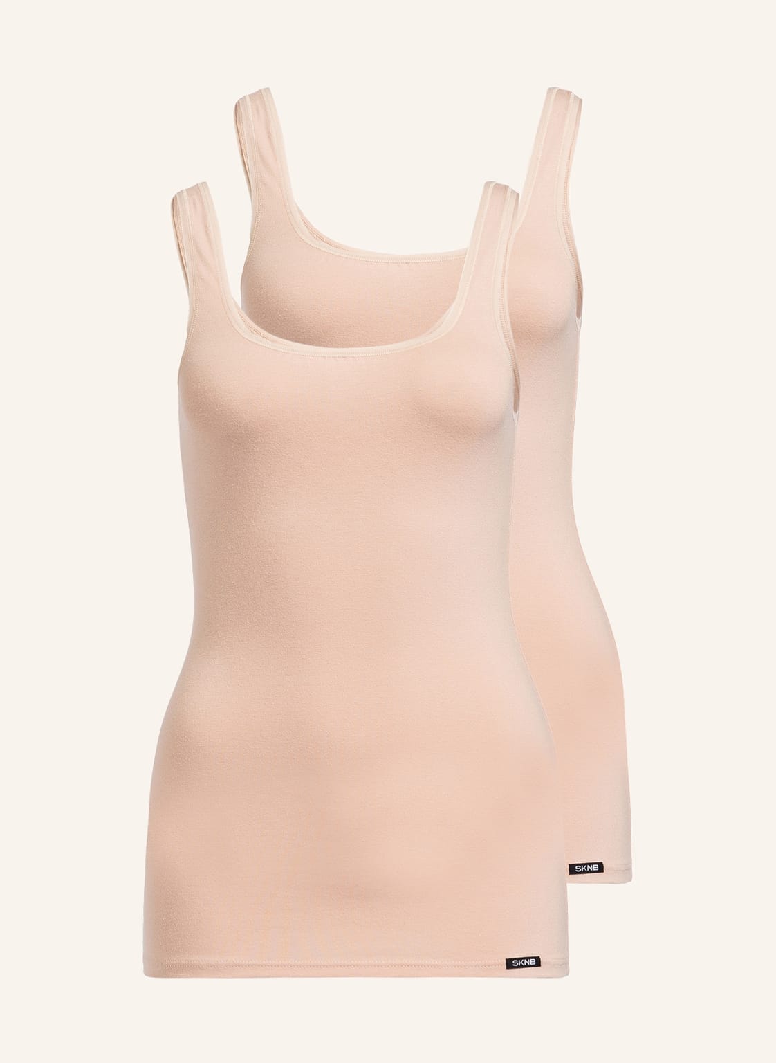 Skiny 2er-Pack Tops Advantage Cotton beige Skiny 2er-Pack Tops Advantage Cotton beige von SKINY
