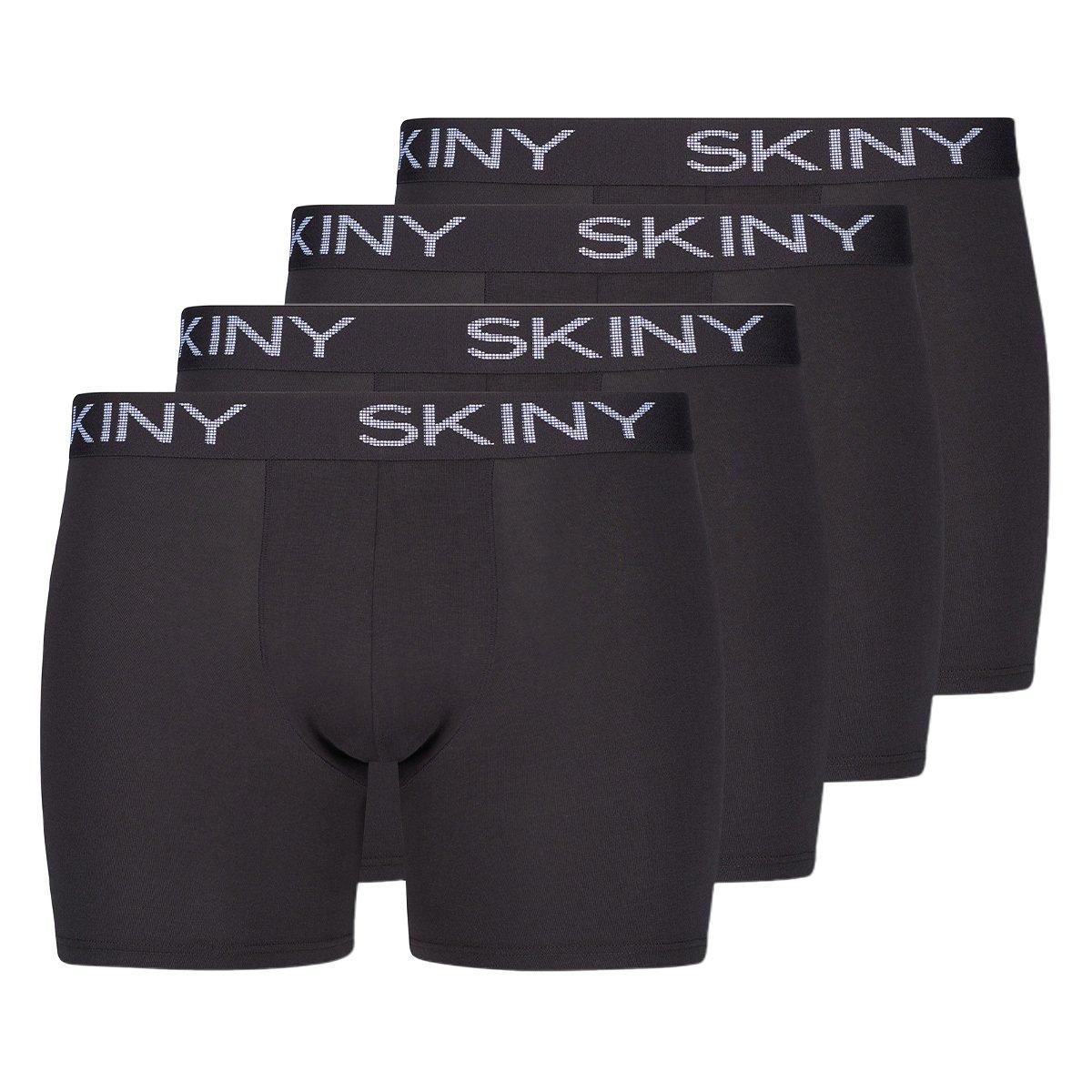 4er Pack Cotton - Long Short Pant Herren Schwarz XXL von Skiny