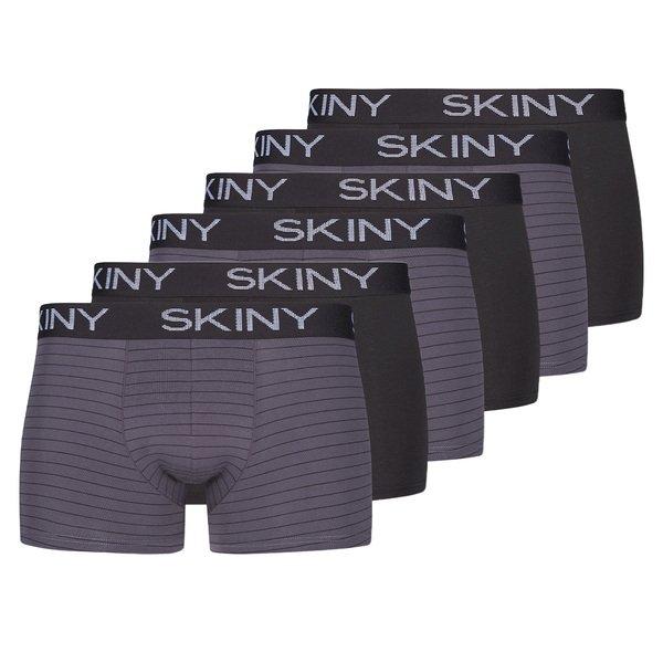 6er Pack Cotton - Retro Short Pant Herren Gewittergrau M von Skiny