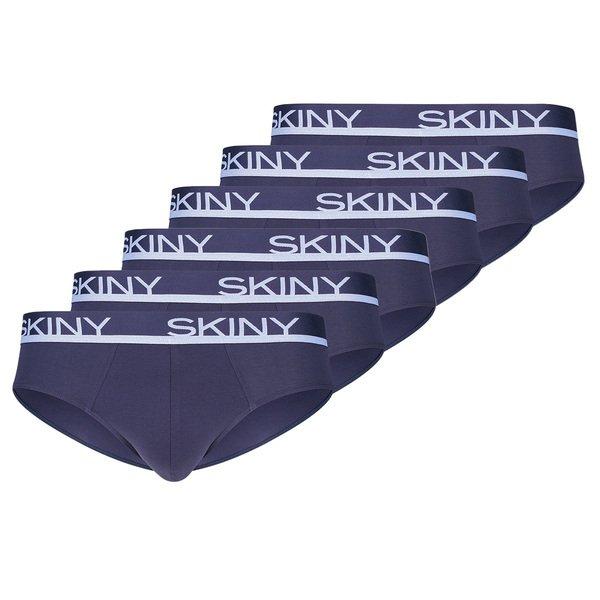6er Pack Cotton - Slip Unterhose Herren Marine XXL von Skiny