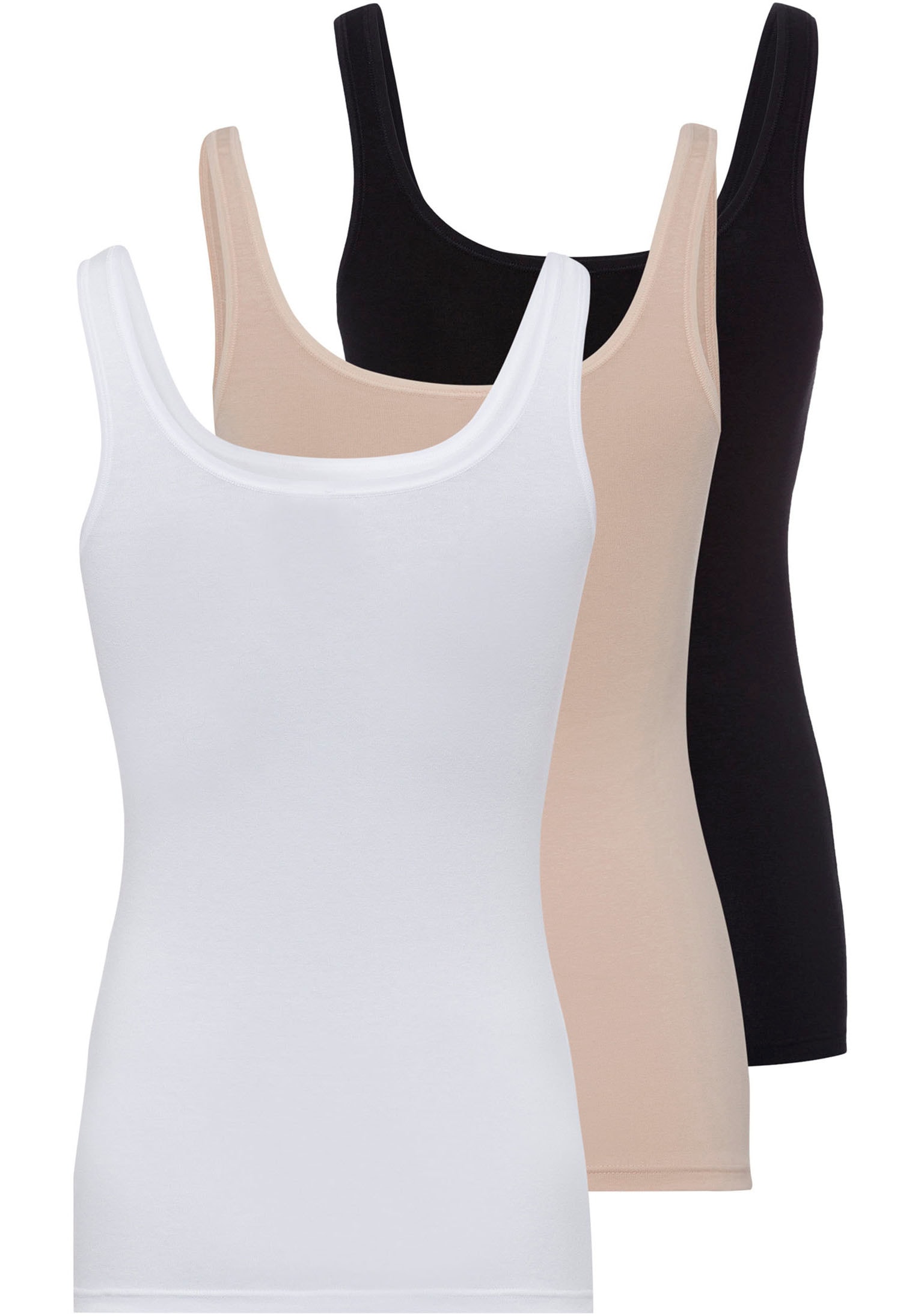 Skiny Unterhemd »Cotton Tank Top«, (3 St.) von Skiny