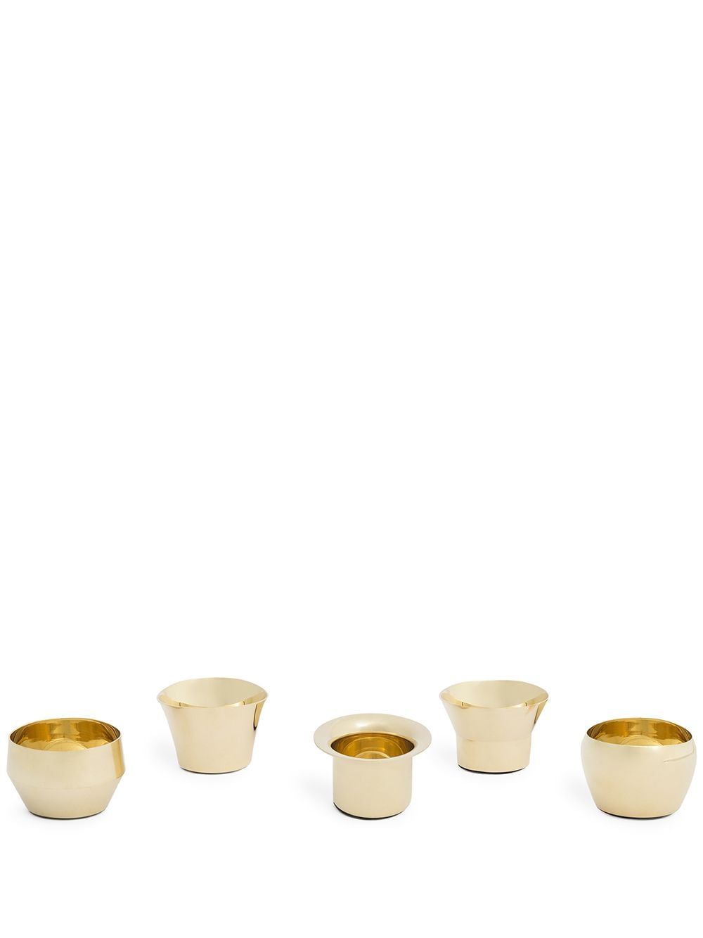 Skultuna Kin 5-pack candle holders - Gold von Skultuna