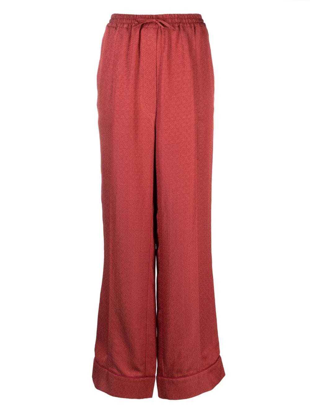 Sleeper Pastelle pattern-jacquard pyjama pants - Red von Sleeper