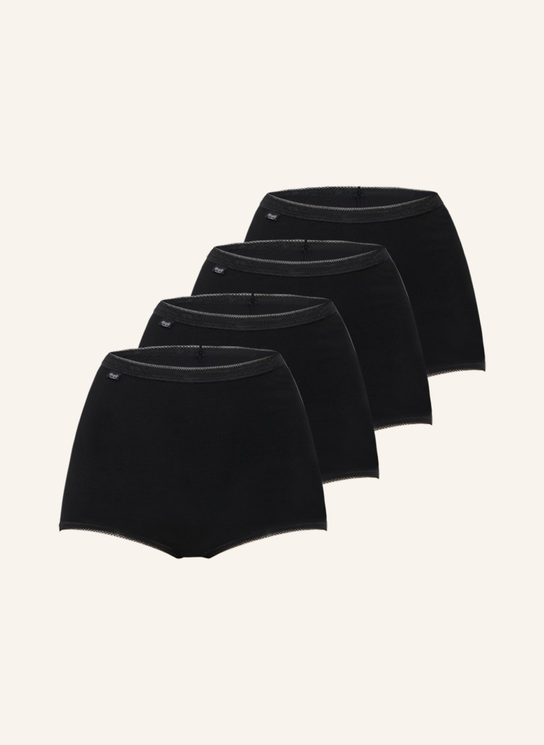 Sloggi 4er-Pack Taillenslips Basic+ schwarz von Sloggi