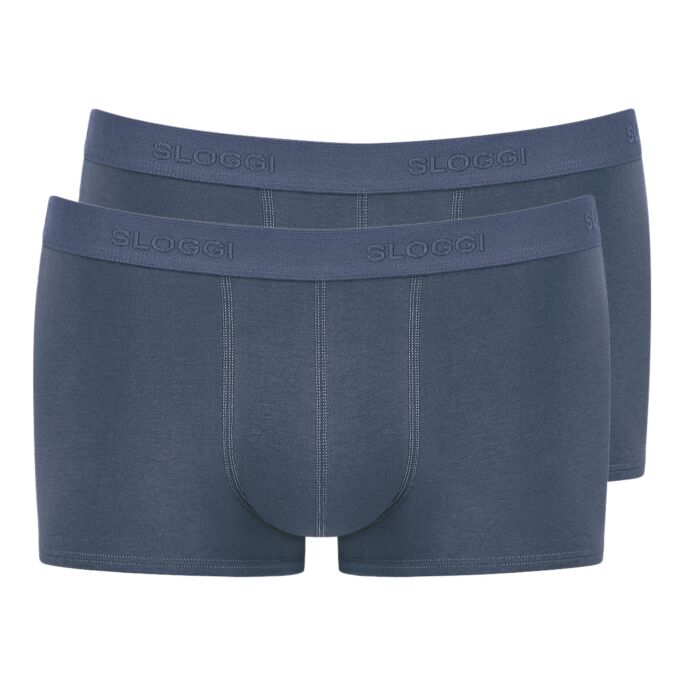 Sloggi Men Slip Basic Hipster Duo-Pack, blau-grau, 56 von Sloggi