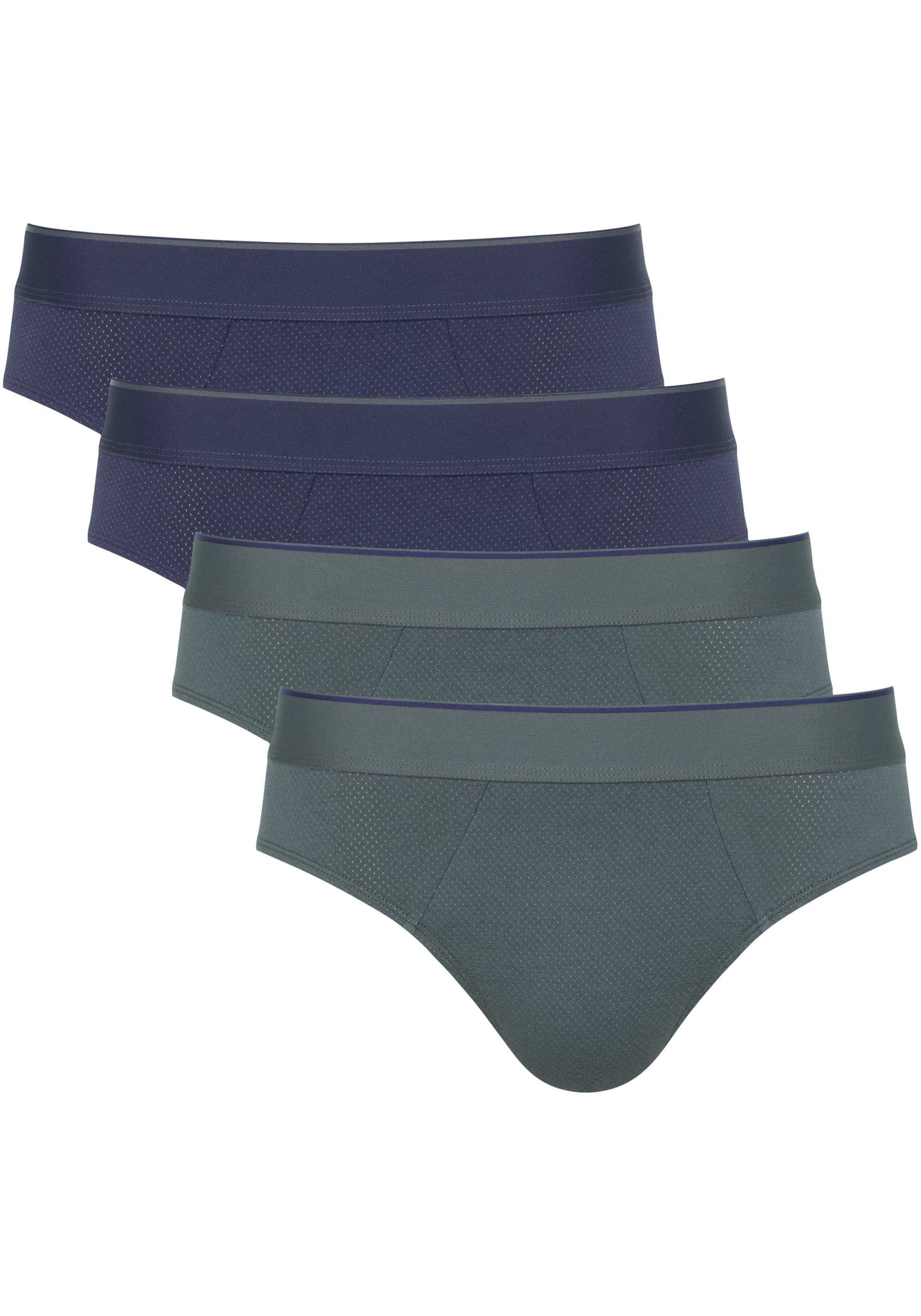 sloggi Midislip »men EVER Airy Brief C4P«, (Packung, 4 St.), Herrenslip, Brief, atmungsaktives Material von sloggi