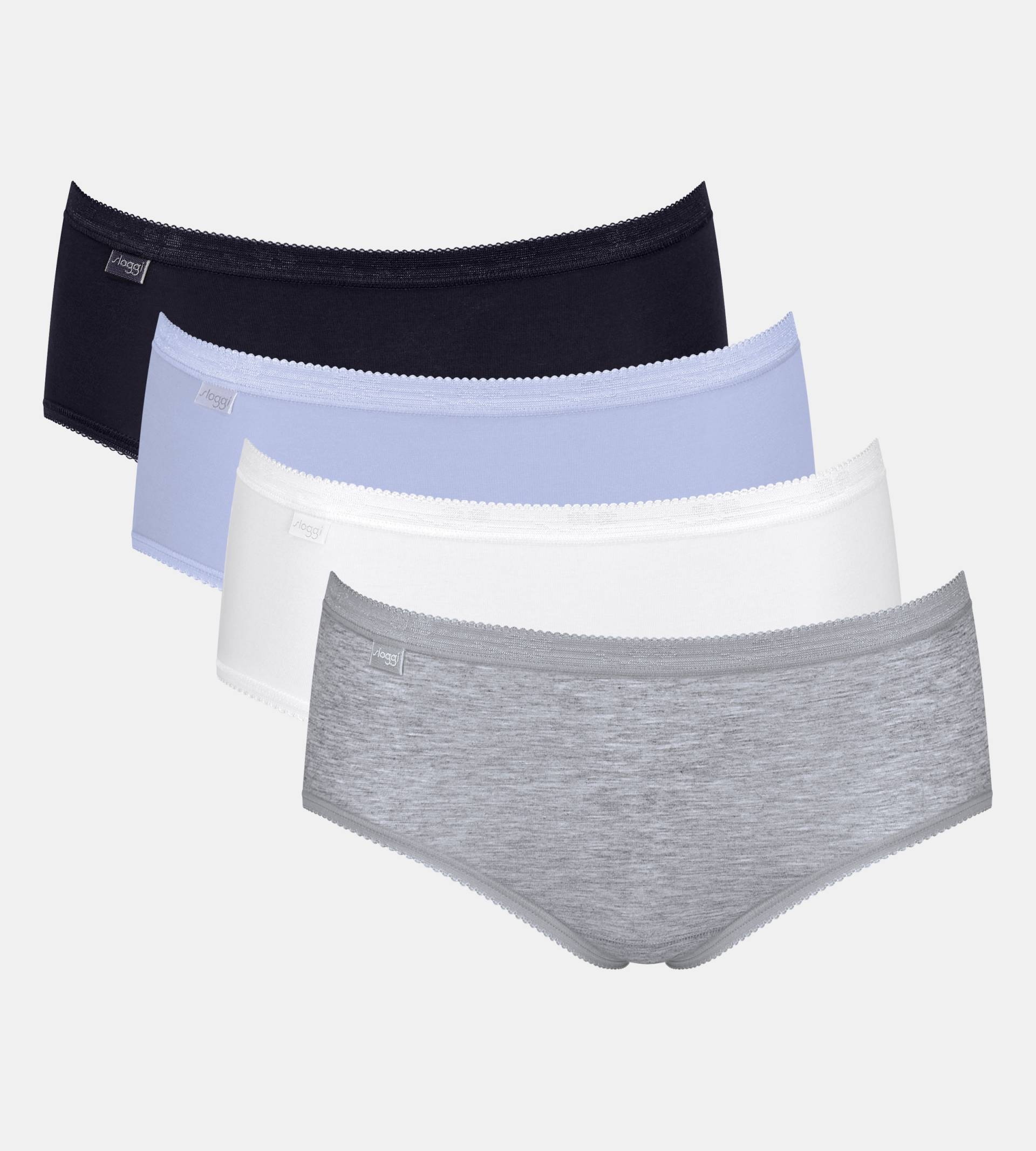 sloggi Slip »Basic+ Midi C4P«, (4er Pack), perfekter Sitz von Sloggi