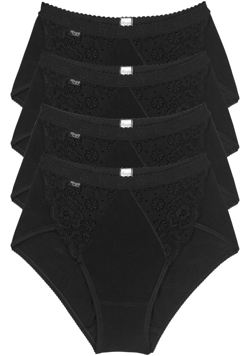 sloggi Slip »Chic Midi 4P«, (4er Pack), mit elastischen Spitzeneinsätzen von Sloggi
