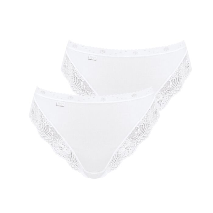 Sloggi Slip Romance Tai Duo-Pack, weiss, 44 von Sloggi