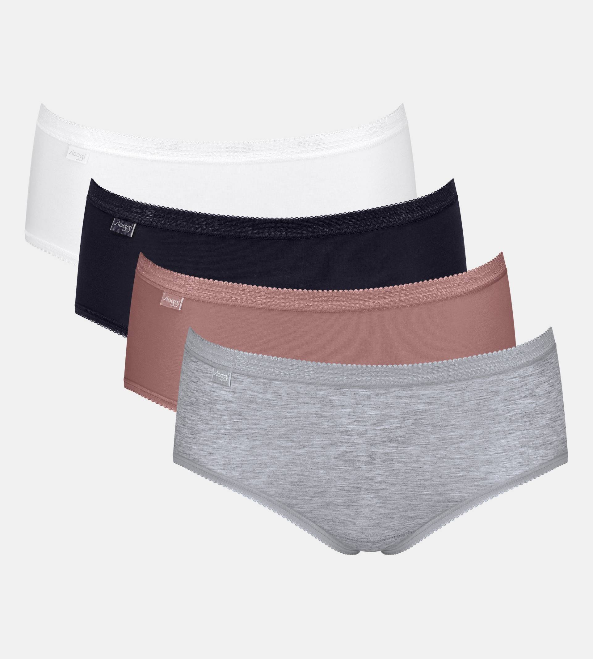 sloggi Slip »Basic+ Midi C4P«, (4er Pack), perfekter Sitz von Sloggi