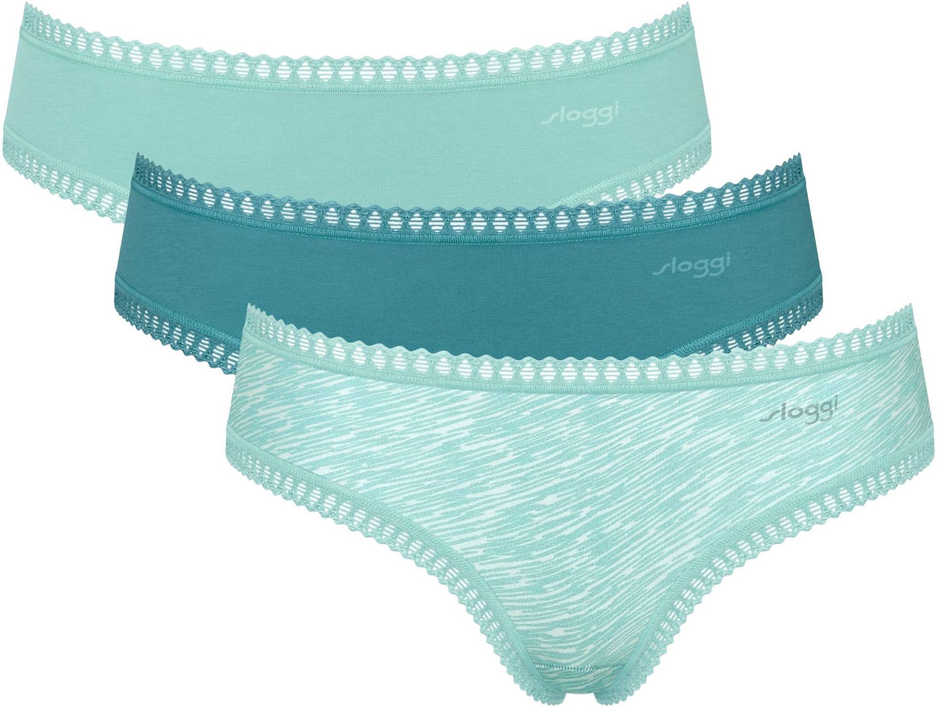 sloggi Slip »GO Crush Hipster C3P«, (3er Pack), mit Spitzendetails von Sloggi