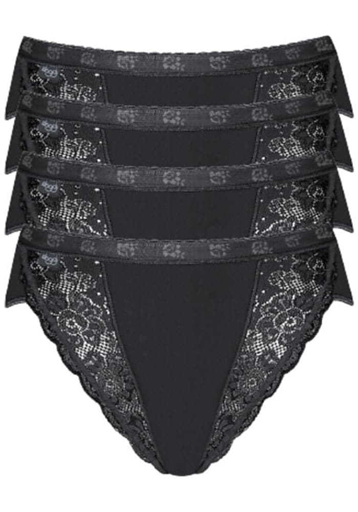 sloggi Tai-Slip »Chic Tai 4P«, (4er Pack), Damenslip mit elastischen Spitzeneinsätzen von Sloggi